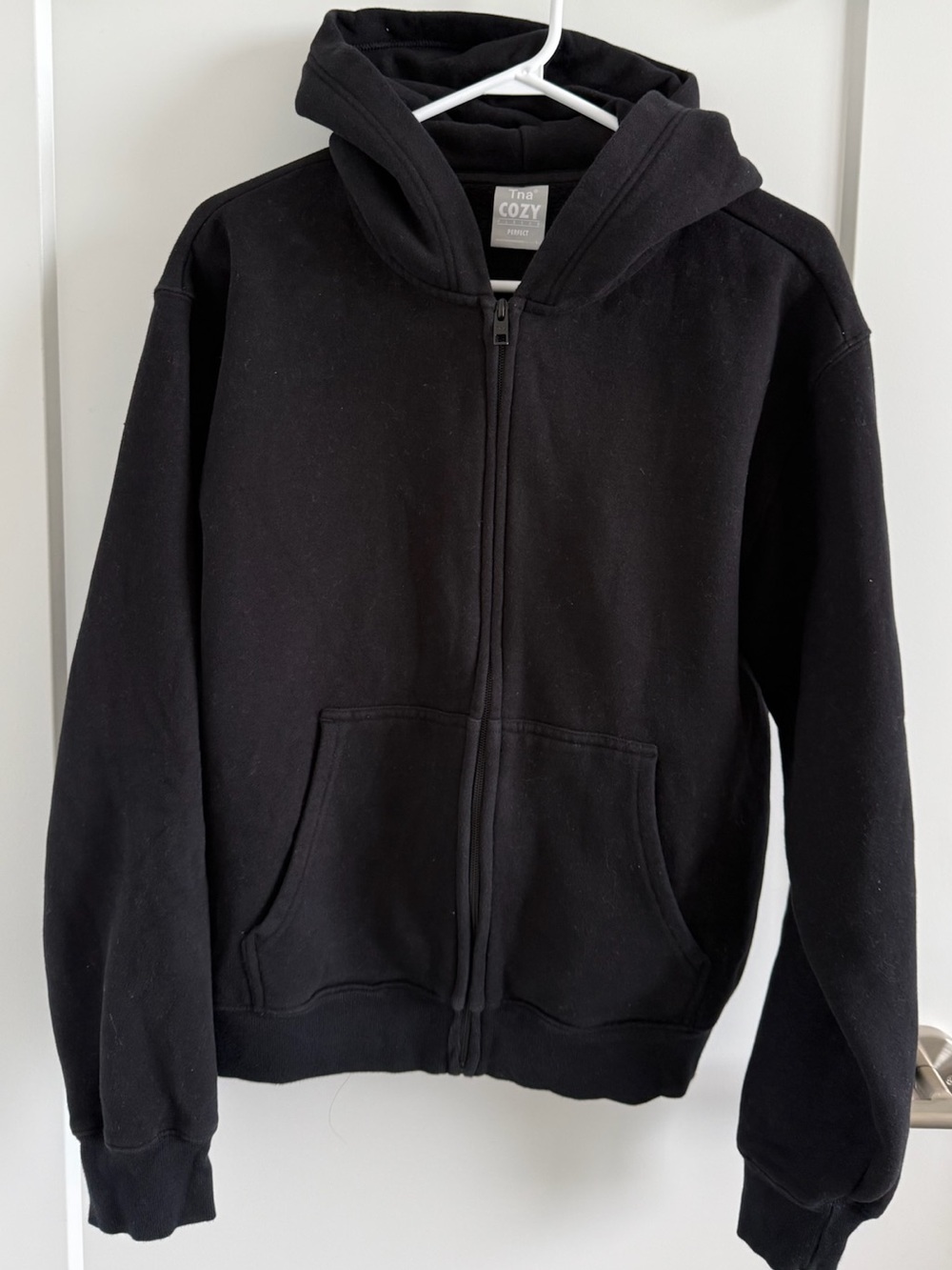 TNA Black Full-Zip Cozy Hoodie